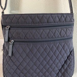 VERA BRADLEY crossbody almost NEW. Grey
